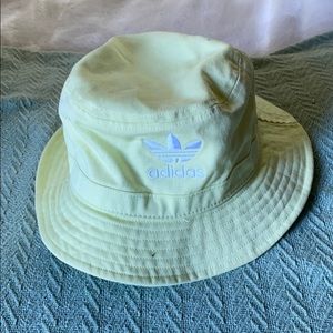 UO Neon Green Adidas Bucket Hat